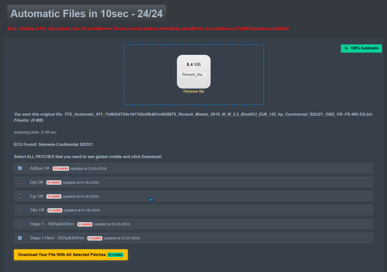 Automatic-Tuning-Files